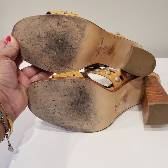 Donald J. Pliner "Estee" Leather Ankle Strap Heel - Sz 9M US - Picture 9 of 10